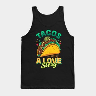 Tacos A love Story Tank Top